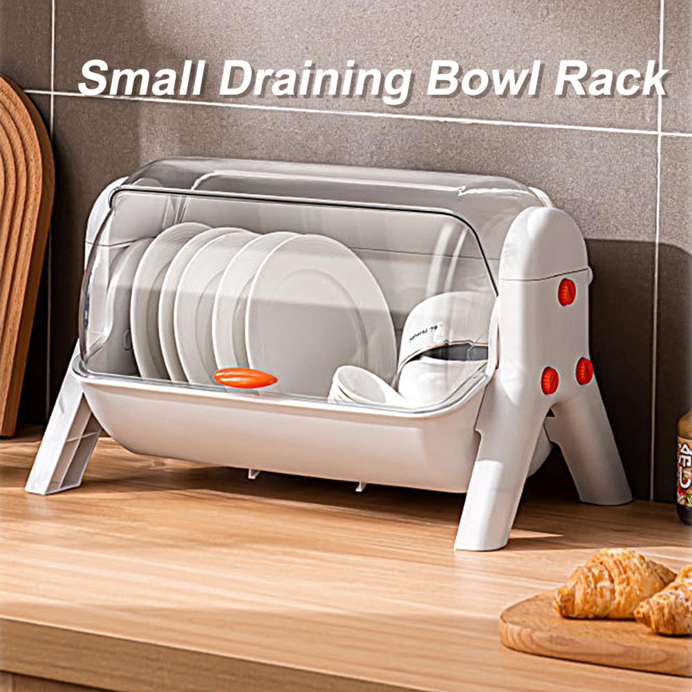 Dust-Proof Kitchen Dish Drainer Rack