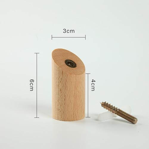 Nordic Wooden Easy Wall-Mounted Clothes Hanger