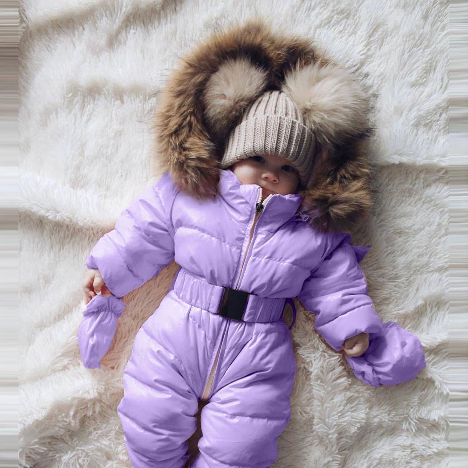 Warm Long Sleeve Hooded Baby Coat