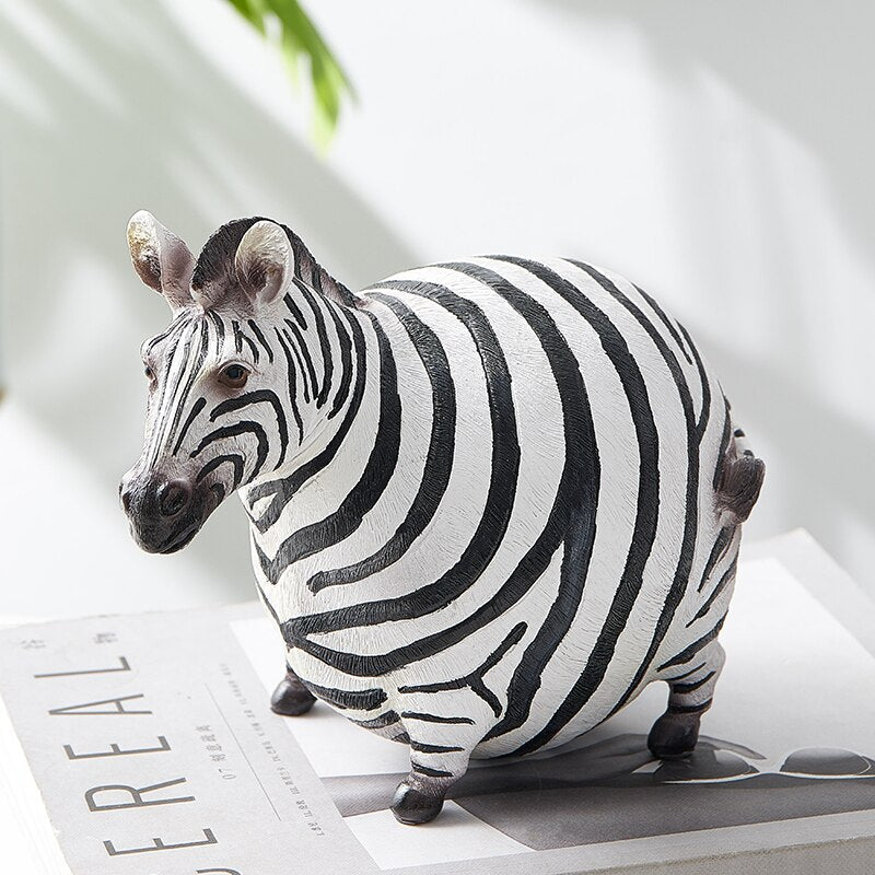 Modern Cute Zebra Resin Figurines