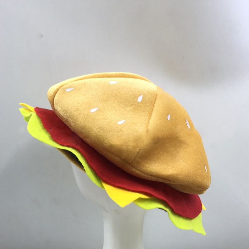 Funny Soft Creative Hamburger Hat