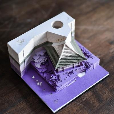 Creative 3D Ancient Architectural Creative Paper