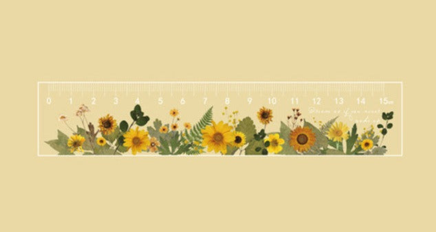 Cottagecore Daisy Flower Ruler