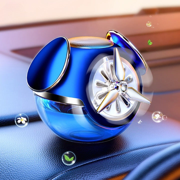 Rotating Perfume Solar Aromatherapy Car Air Freshener