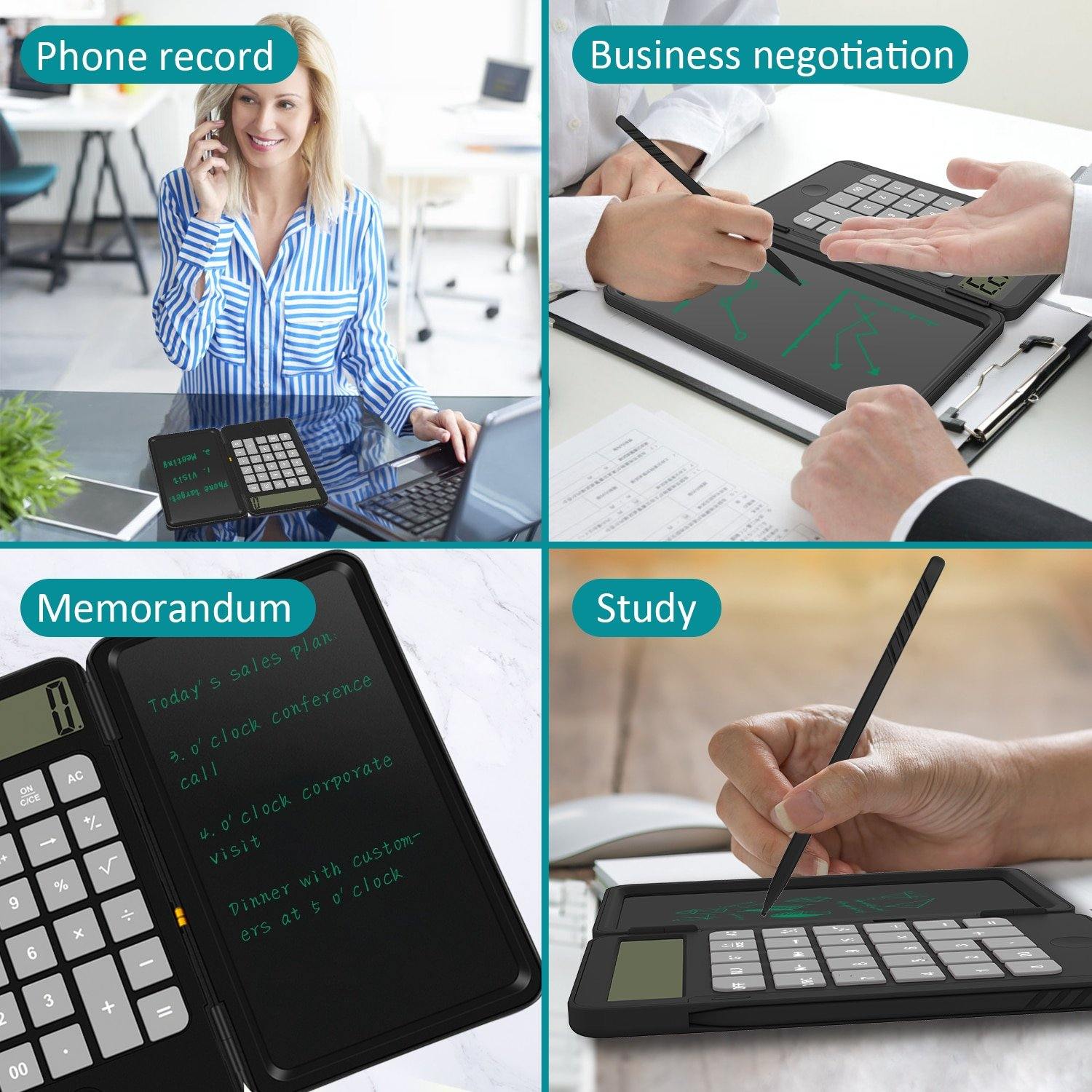 USB Rechargeable Digital Notepad Calculator