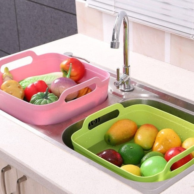 Portable Large Vegetable Washer Drain Basket