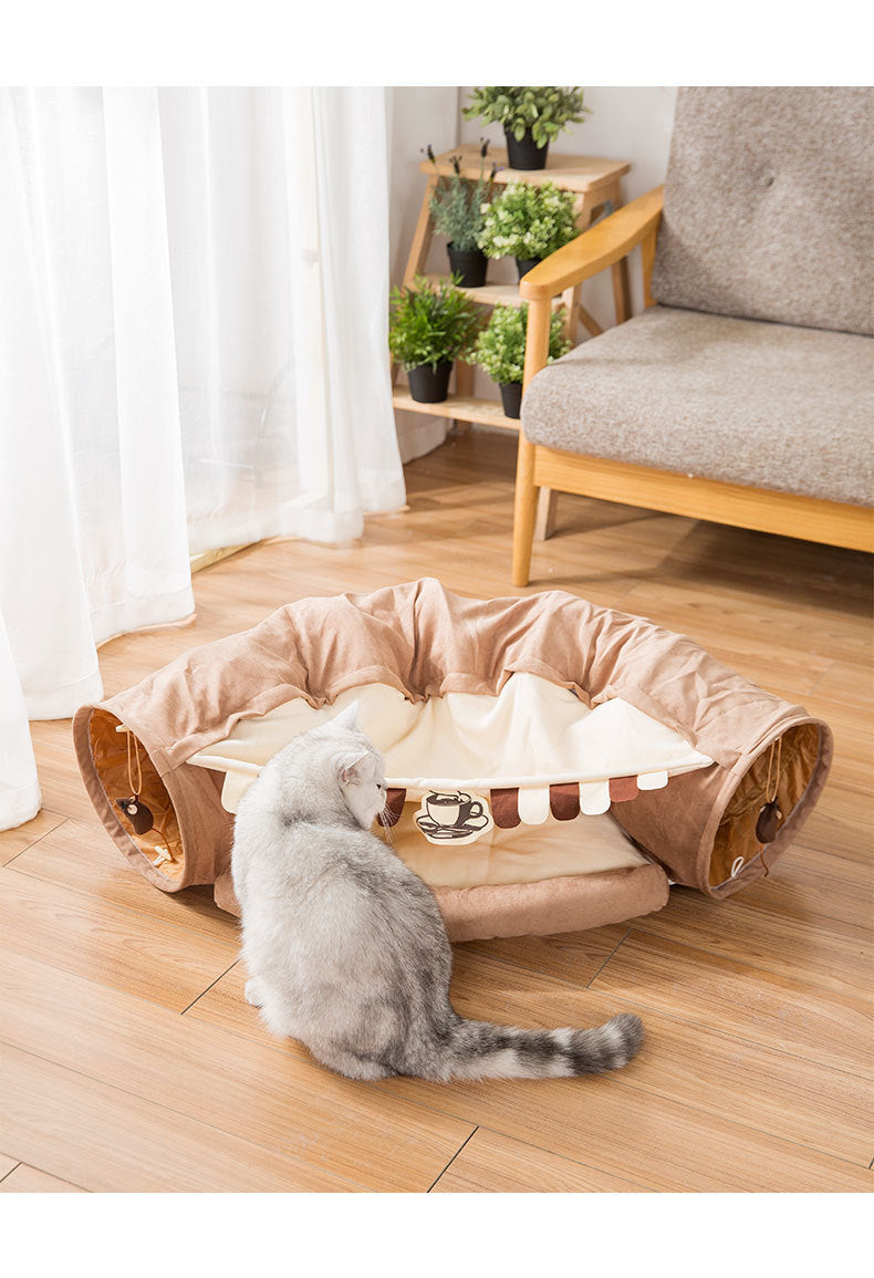 Creative Comfy Cat Sleeping Tunnel Bed