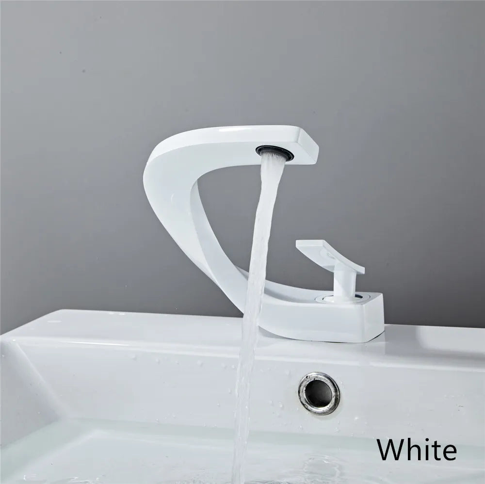 Nordic Arch Artistic Deck Mounted Faucet