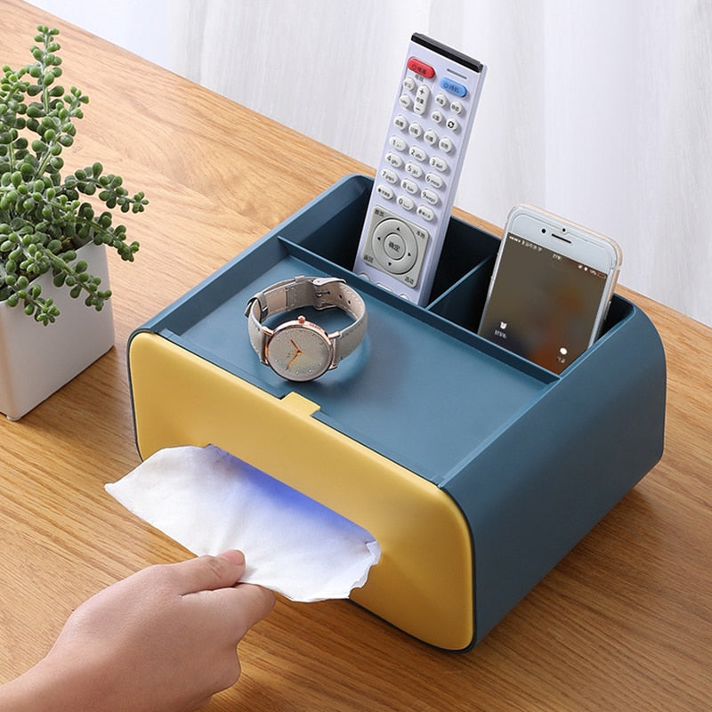 Nordic Minimal Tissue Box Desk Organizer