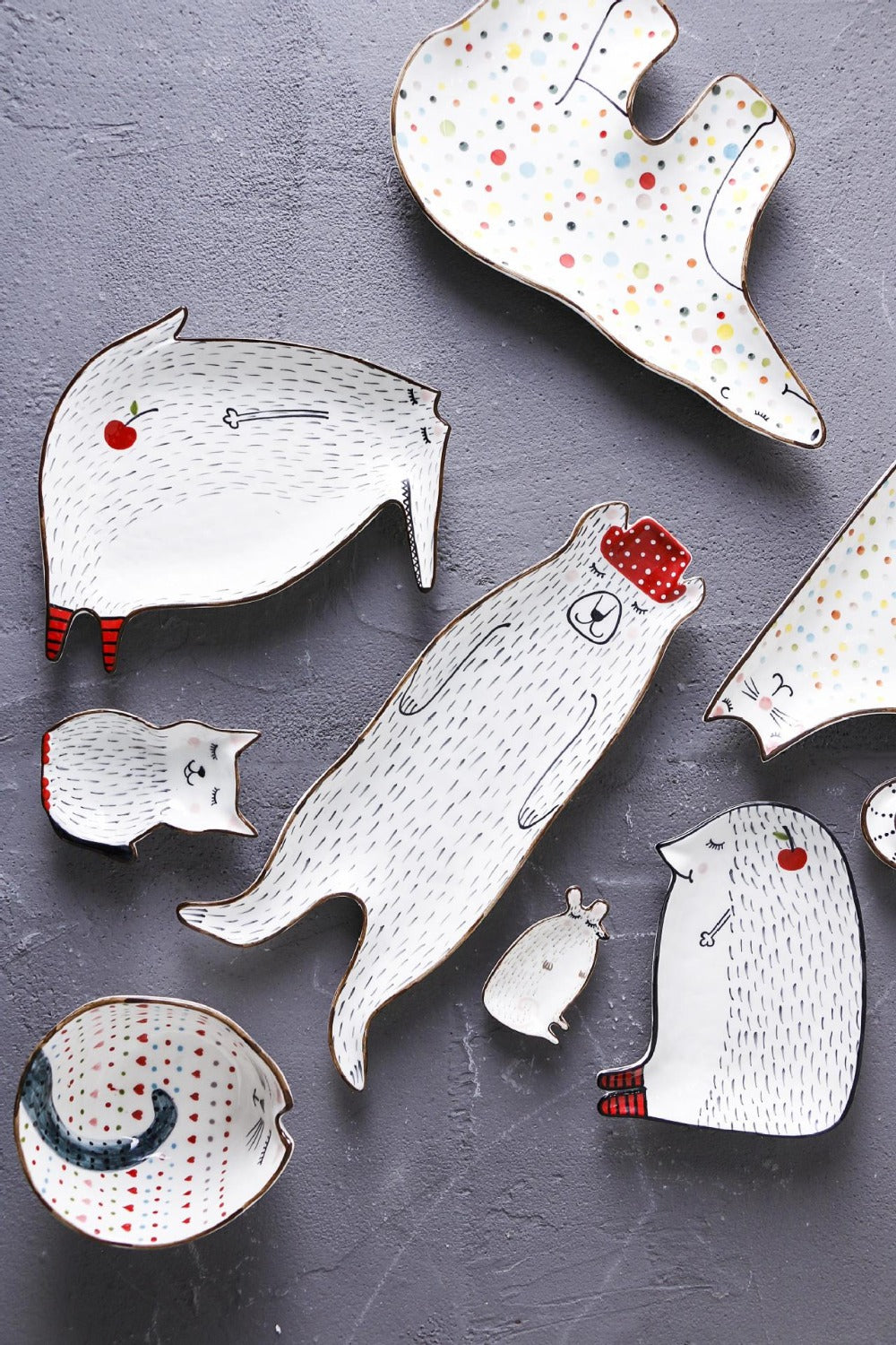 Ceramic Creative Cute Animal Breakfast Plates