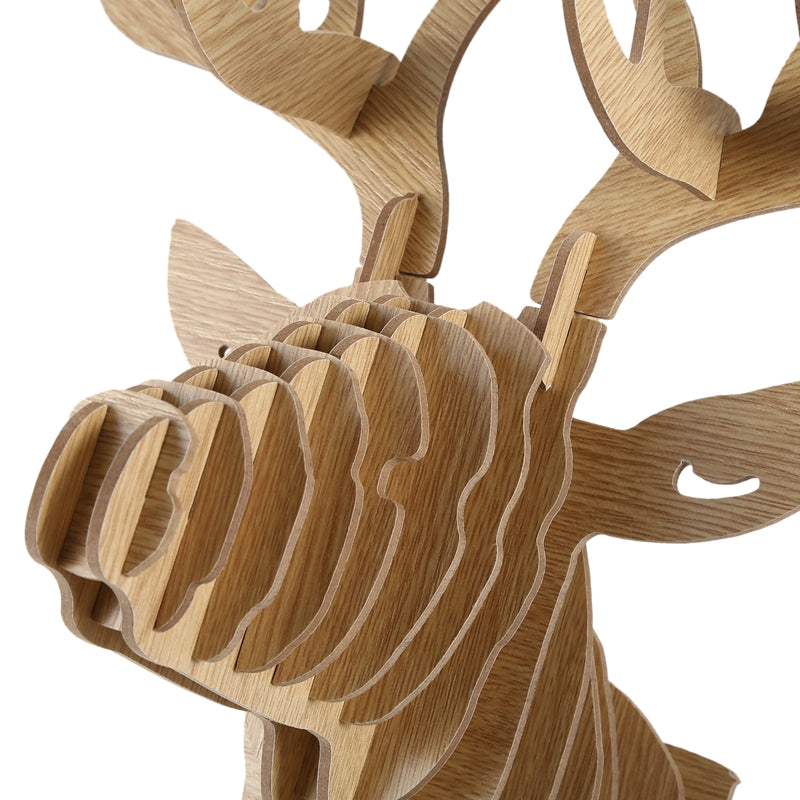 3D Puzzle Wooden Hanging Deer Head