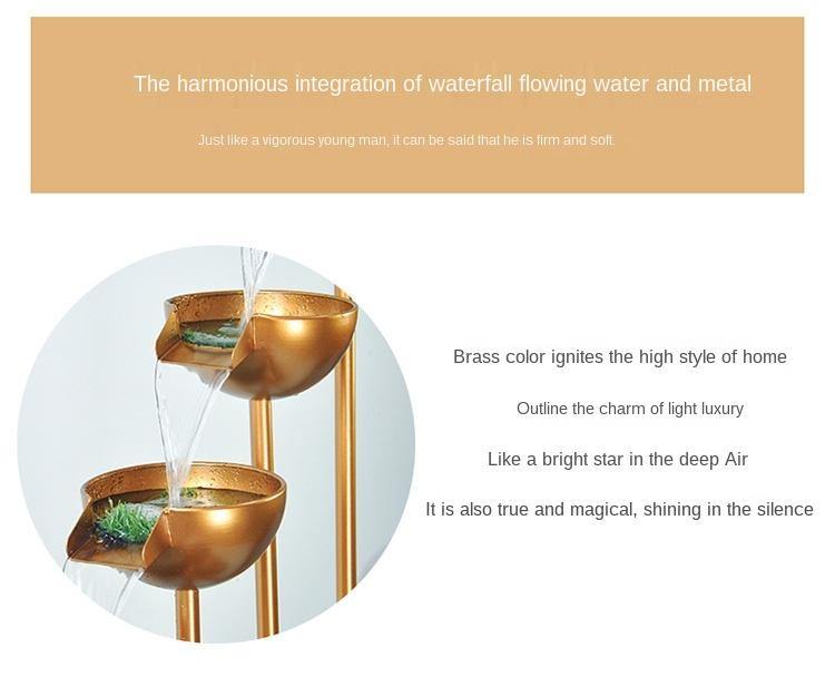 Elegant Large Minimalist Water Floor Fountain