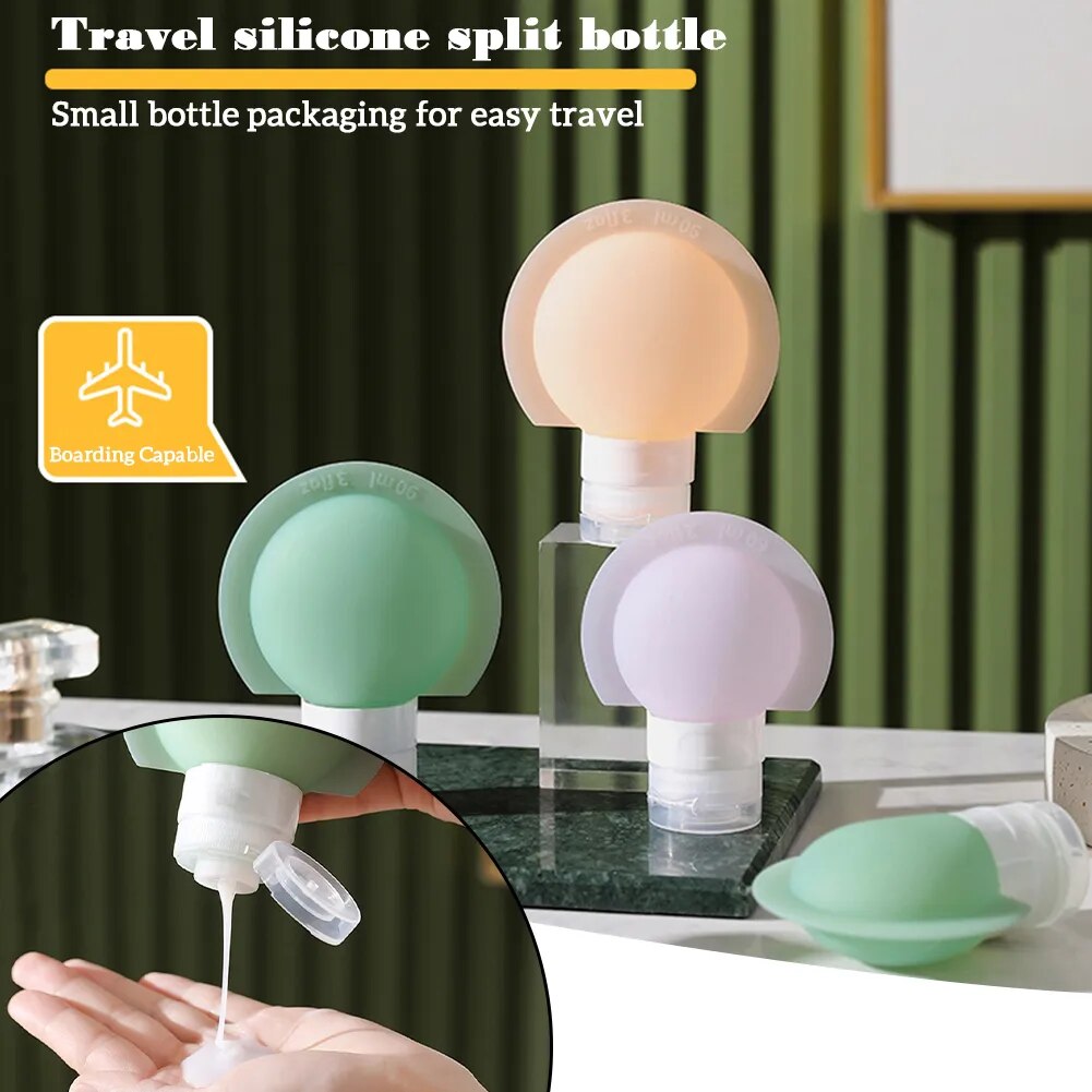 Leakproof Silicone Squeeze Bottle Travel Liquid Dispenser