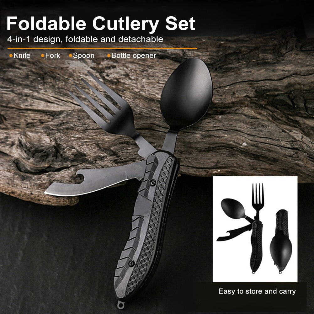 4in1 Easy Cary Travel Cutlery Tool