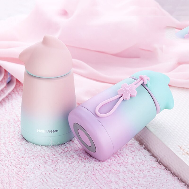 Cute Cat Stainless Steel Water Bottle