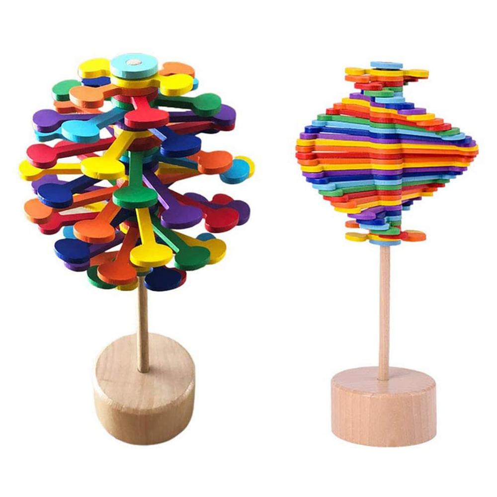 Rainbow Spiral Spin Anti-Stress Toy