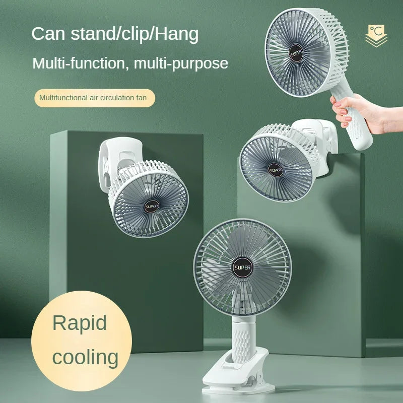 Clip-on Portable Compact USB Rechargeable Cooling Fan