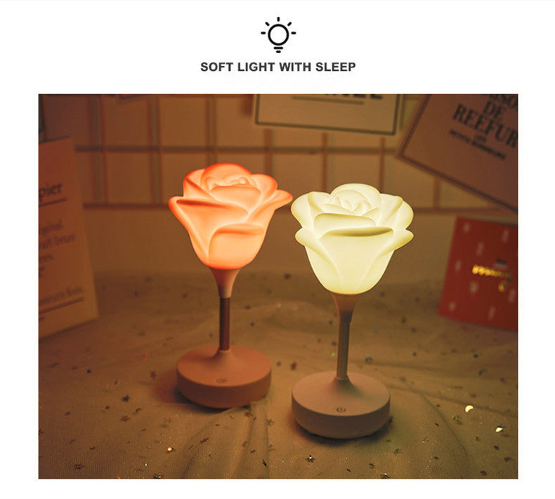 Rose Flower Romantic Touch Night Light