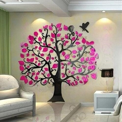 Modern Home 3d Three-Dimensional Tree Wall Stickers