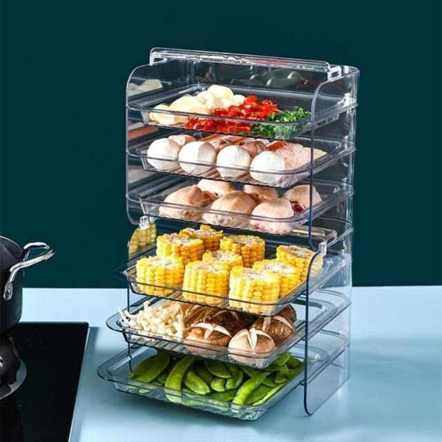 Multi-Layer Stackable Kitchen Storage Rack