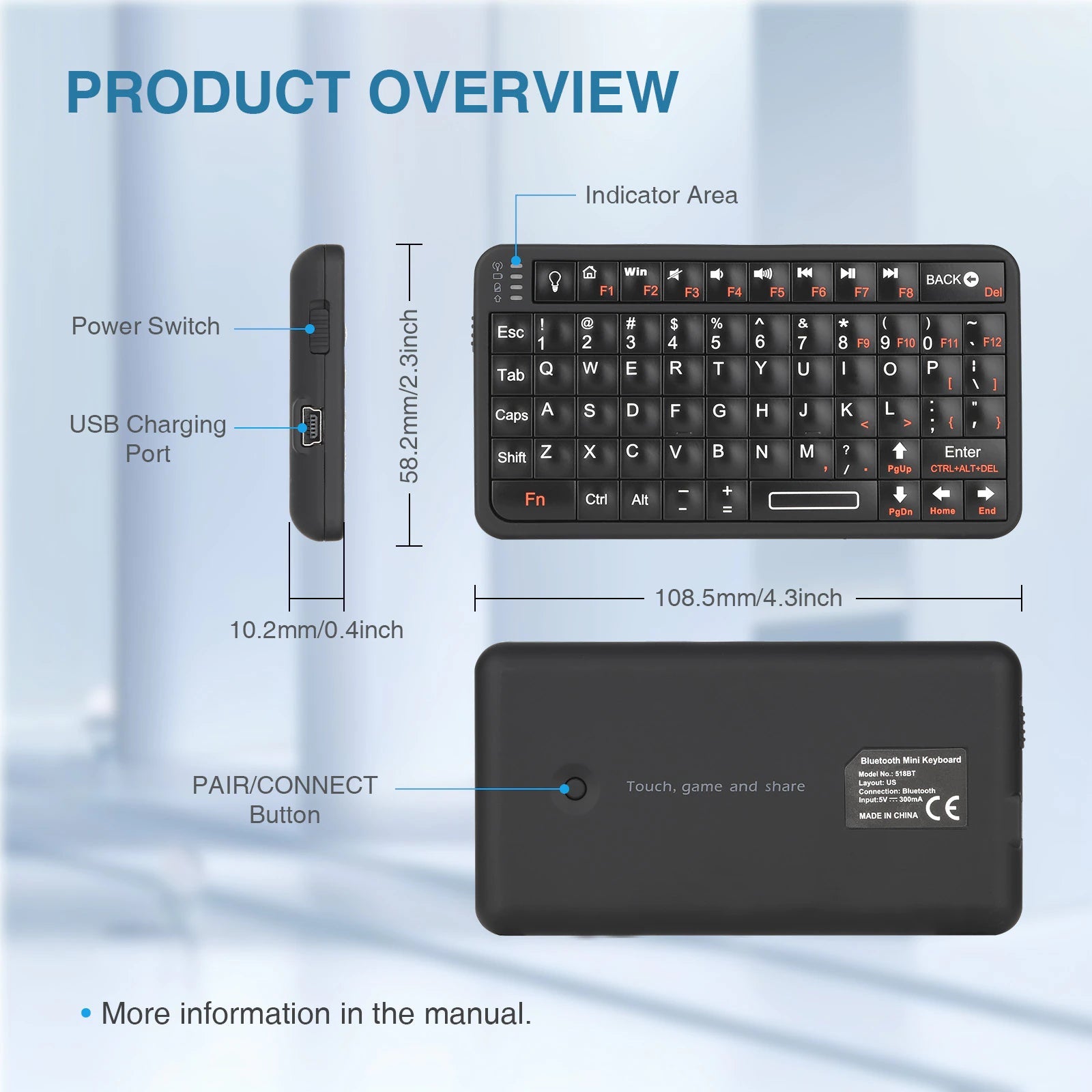 2in1 Wireless Freedom Air Keyboard