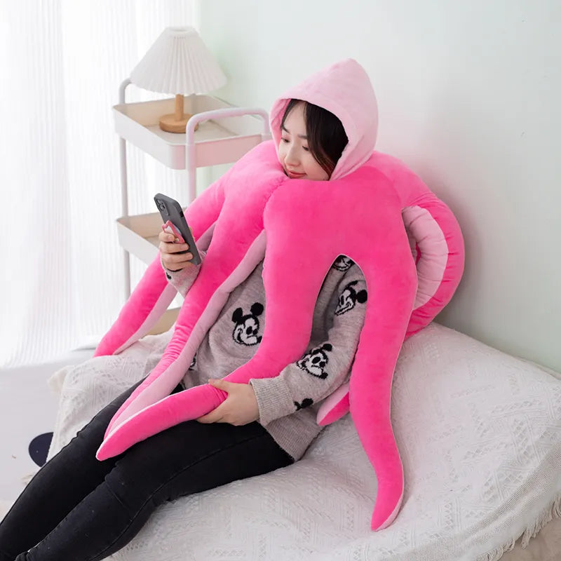 Giant Octopus Soft Tentacle Wearable Plush Toy