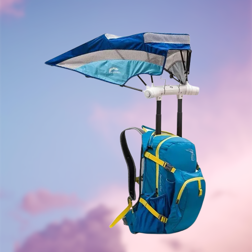 2in1 Built-in Sun Umbrella Backpack