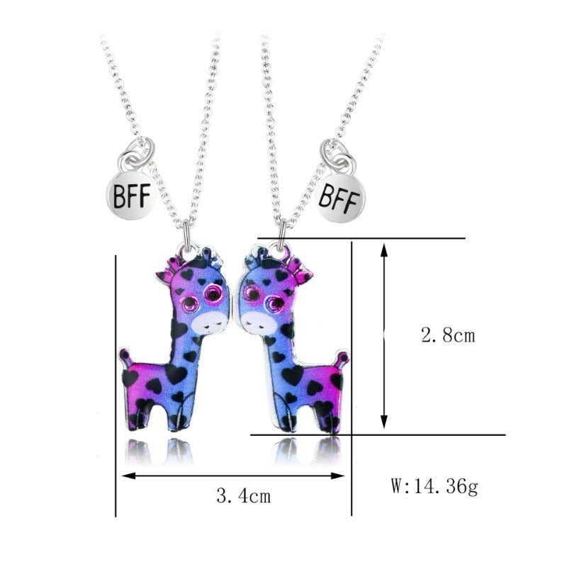 Magnetic Lovely Couples Pendant Necklace