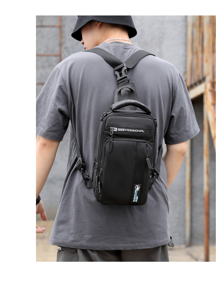 Anti-Theft USB Charging Waterproof Crossbody Bag