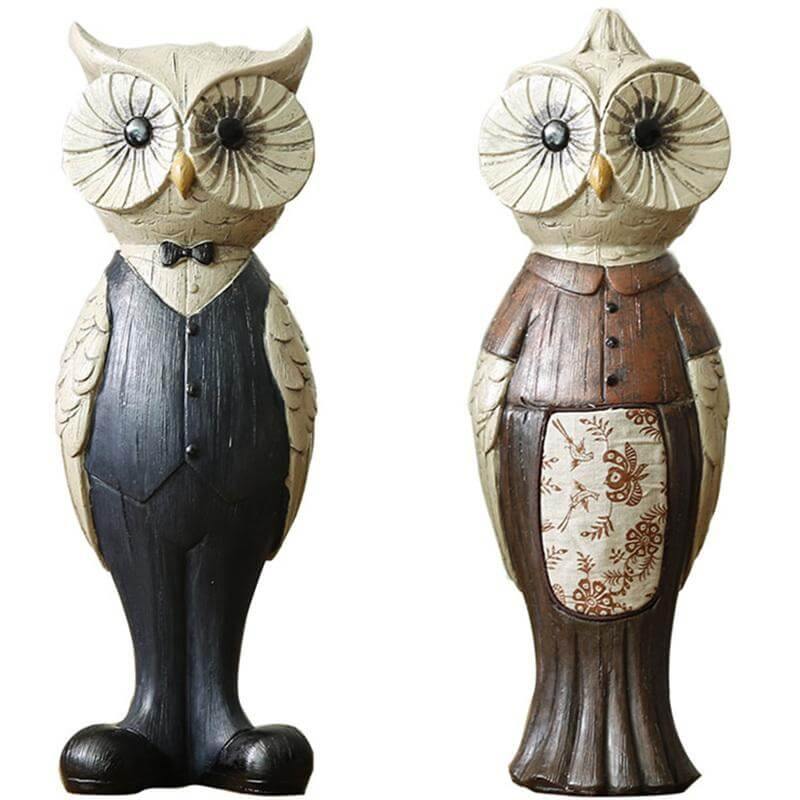 Retro Owl Art Ornaments Home Decoration