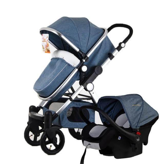 Luxury 3 in 1 Portable Higher Land-scape Carriage Foldable Baby Stroller