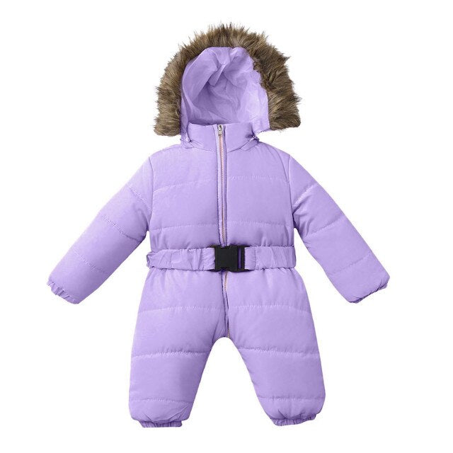 Warm Long Sleeve Hooded Baby Coat