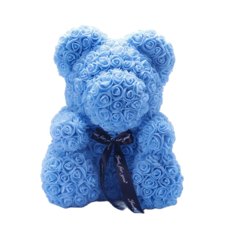 Artificial Rose Flowers Teddy Bear