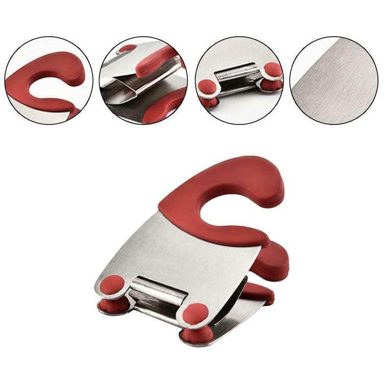 Stainless Steel Pot Side Clip Spoon Holder