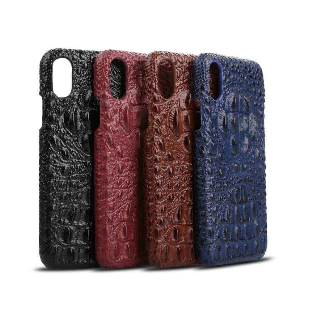 3D Crocodile genuine Leather Iphone Cases