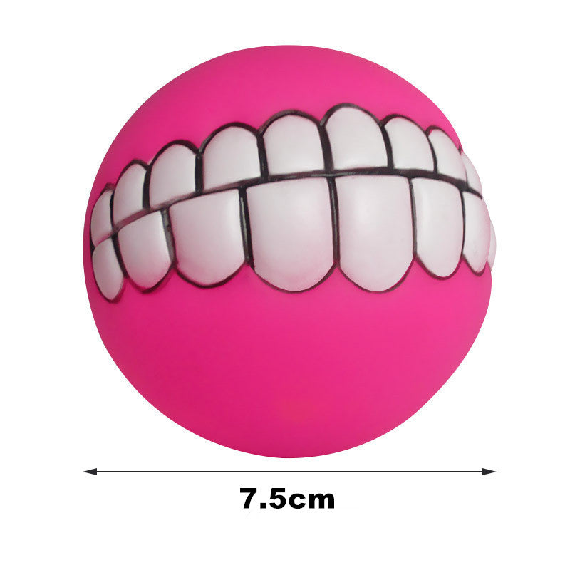 Funny Smile Rubber Pet Chew Toys