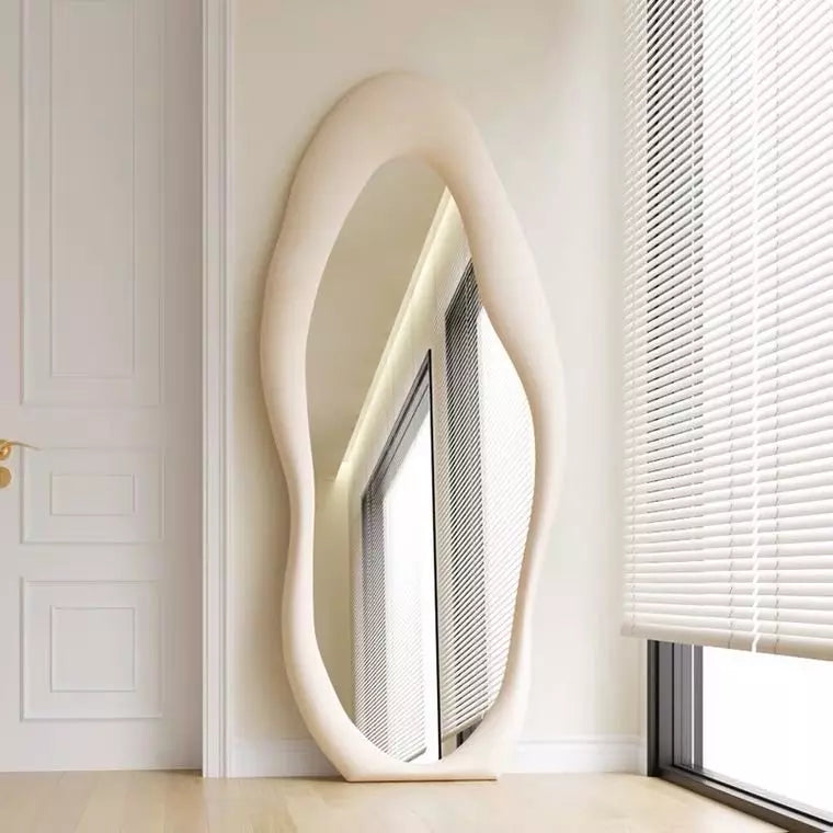 Wavy-Curvy-Asymmetrical Irregular Large Mirror