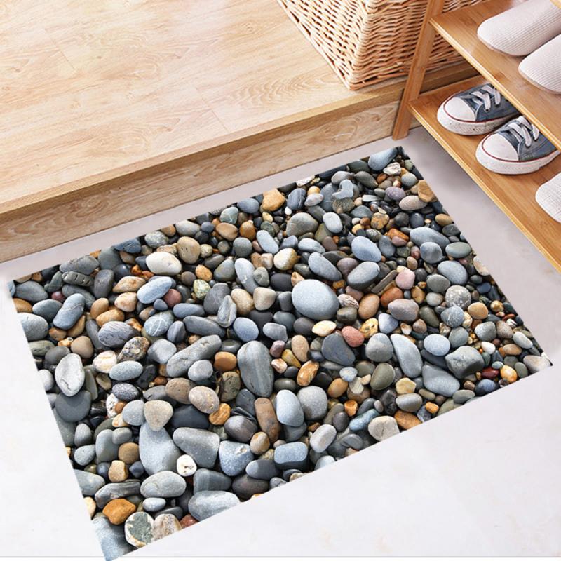 3D Stone Surface Bathroom Floor Stickers