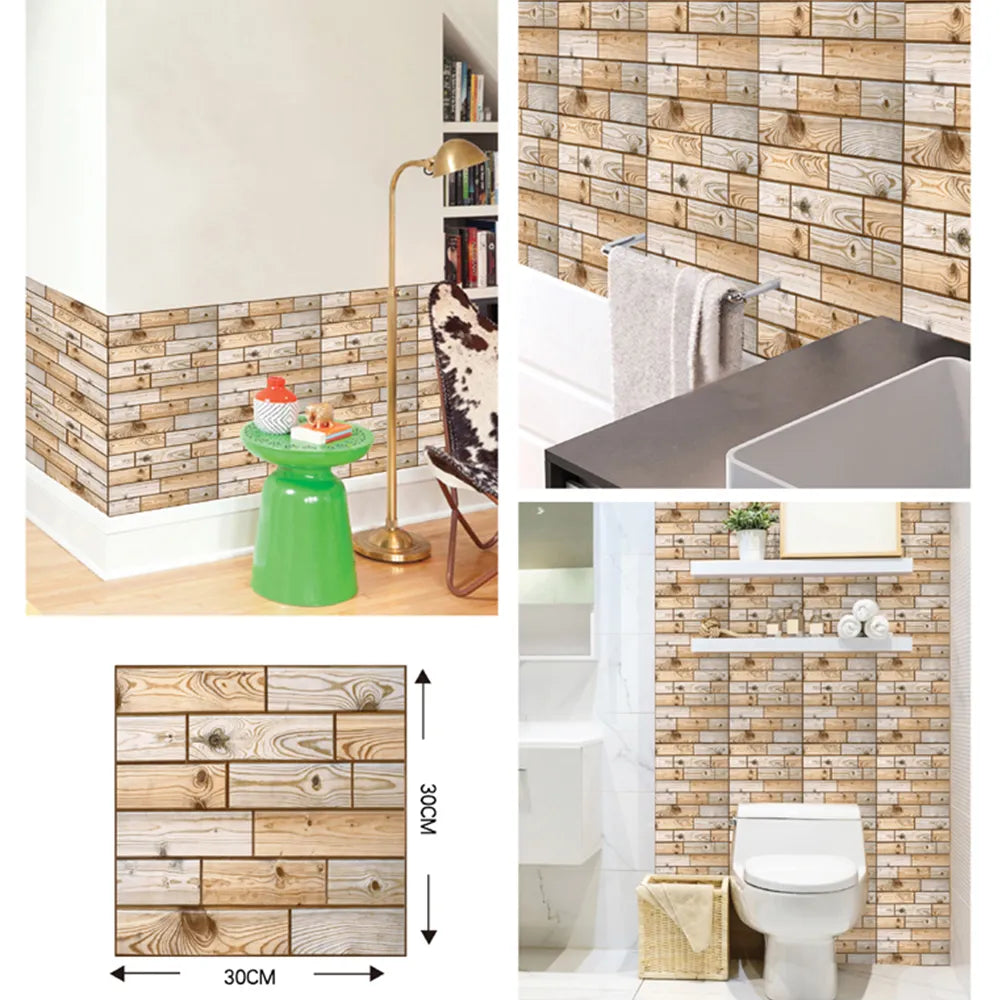 3D Wall Brick Pattern Decal