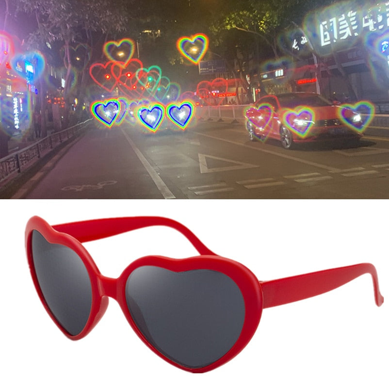 Heart Special Light Effect Party Glasses