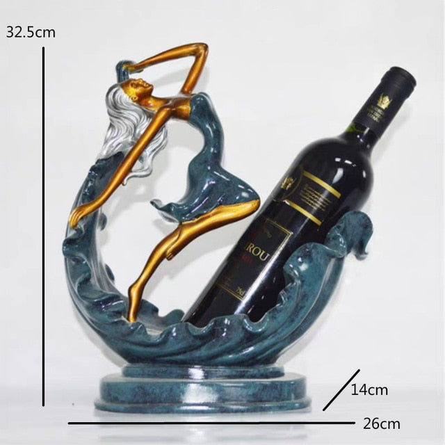 Pretty Dancer Figurines Wine Holder