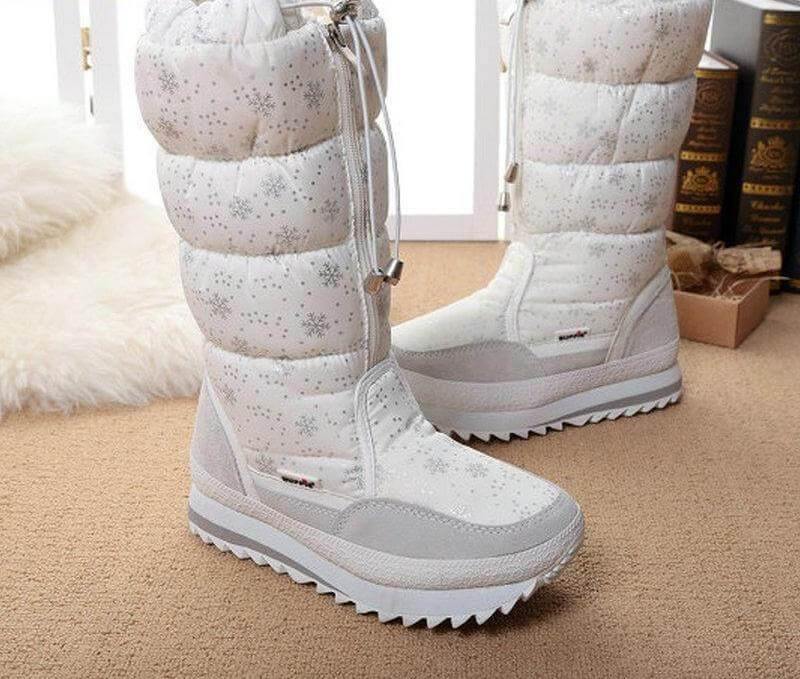 Long Sleeve Plush Warm Winter Boots for Women