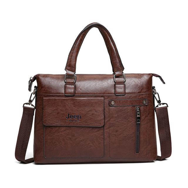 Business Style Leather Shoulder Bags