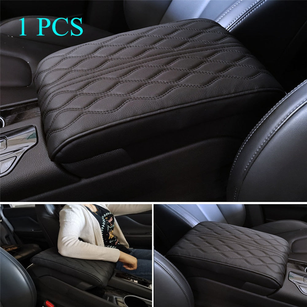 Leather Soft Car Armrest Pad