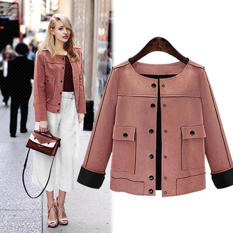 British Style Seasonal Women Short Jacket