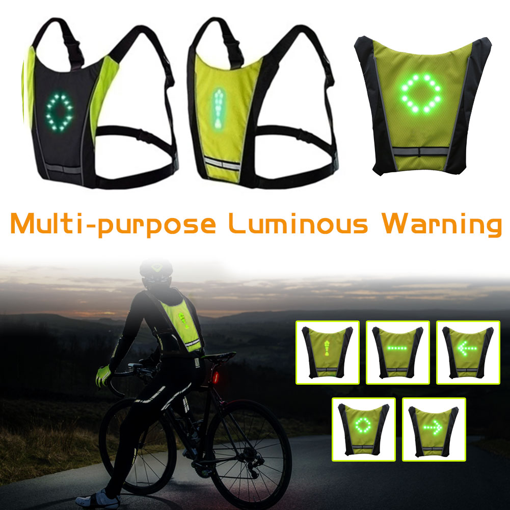 LED Wireless Bike Reflective Signal Vest