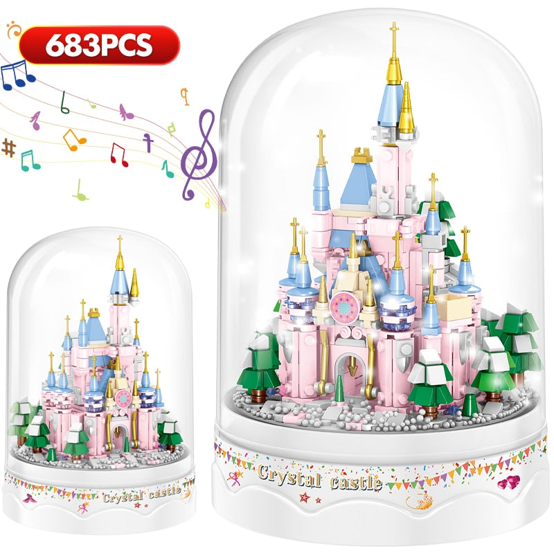 Royal Architecture Cartoon Castle Music Box