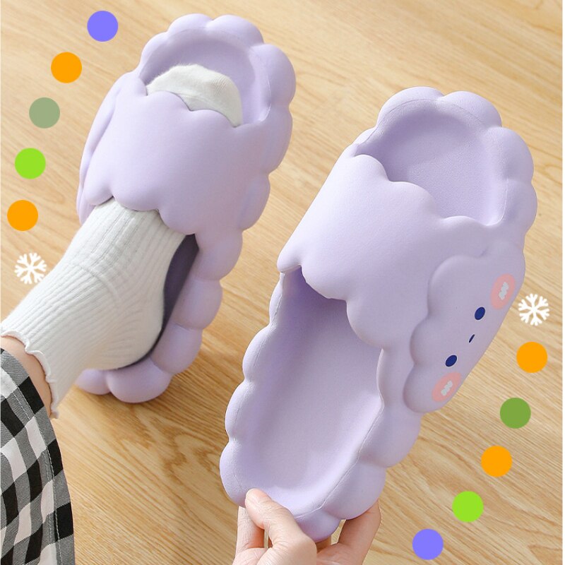 Cute Thick Foam Cloud Slippers