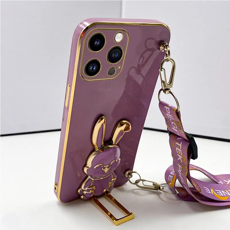 3D Rabbit Ear iPhone Holder Case