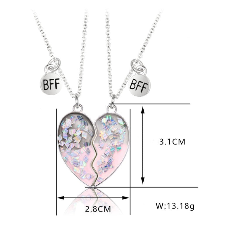 Magnetic Lovely Couples Pendant Necklace